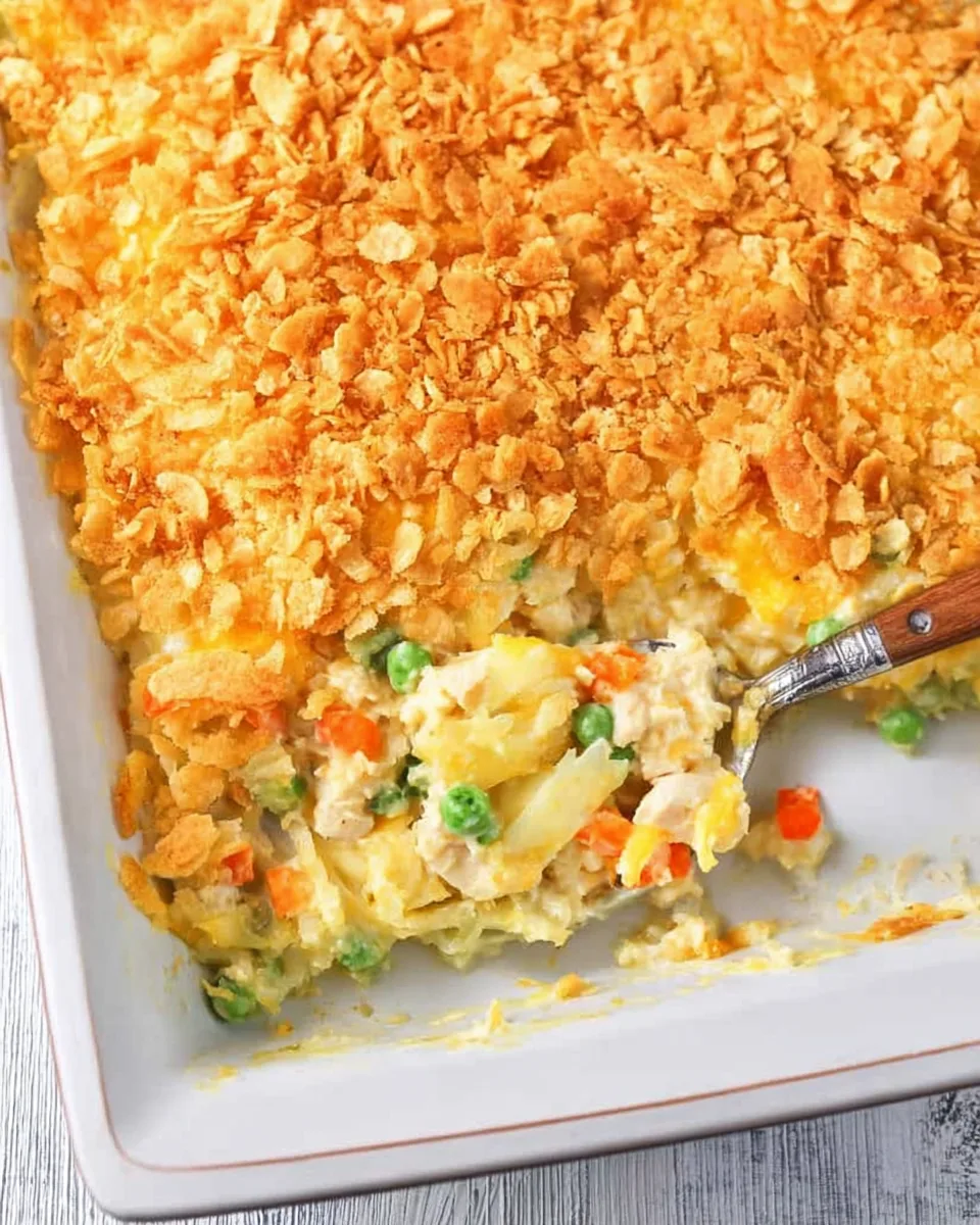 Easy Chicken Hash Brown Casserole Recipe for Dinner!
