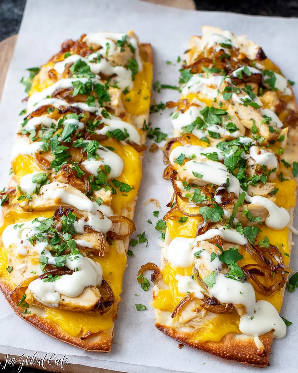 Easy & Delicious Low Carb Chicken & Onion Flatbread