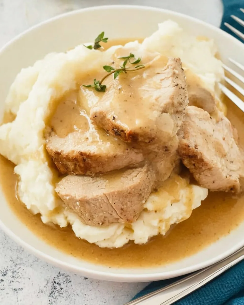 Easy Instant Pot Pork Chops and Gravy Dinner Idea!
