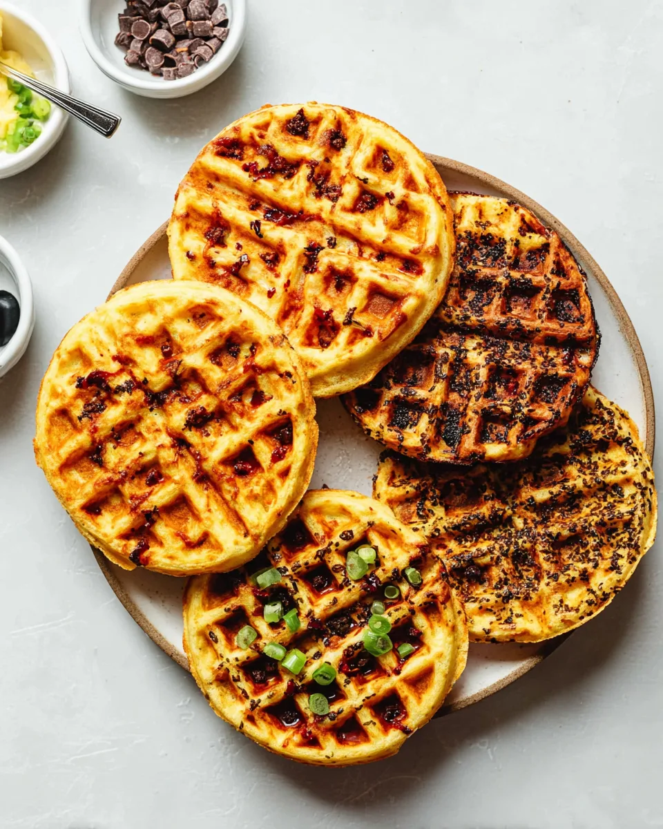 Easy Keto Chaffles - 4 New Flavors!