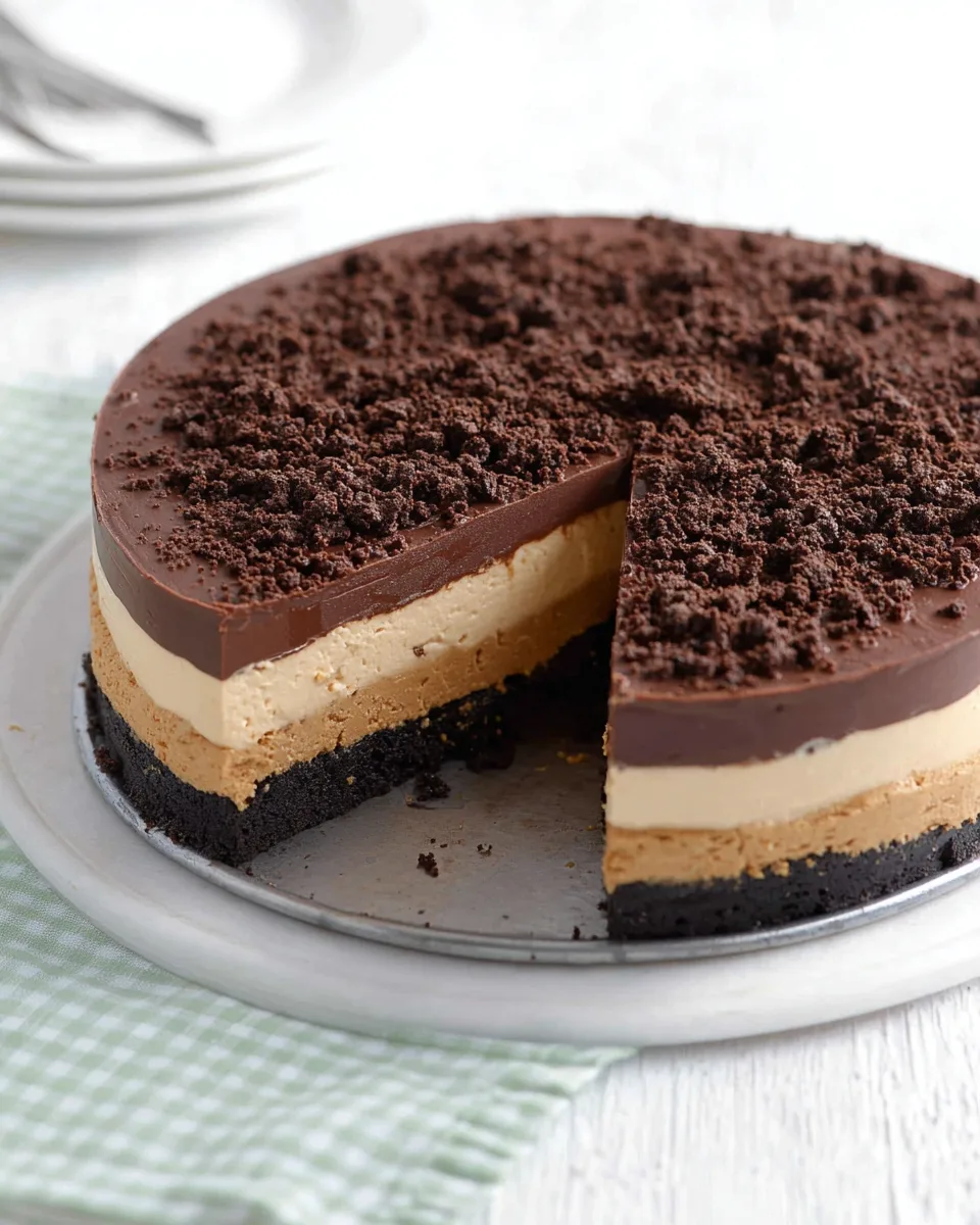 Easy Keto Peanut Butter Dirt Cake No-Bake Recipe