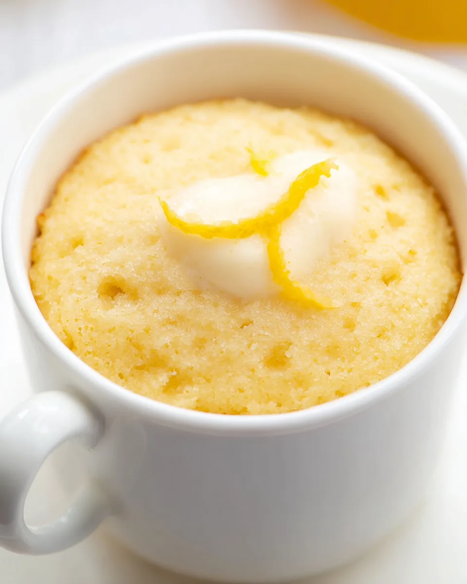Easy Lemon Mug Cake: Perfect 5-Minute Microwave Treat!