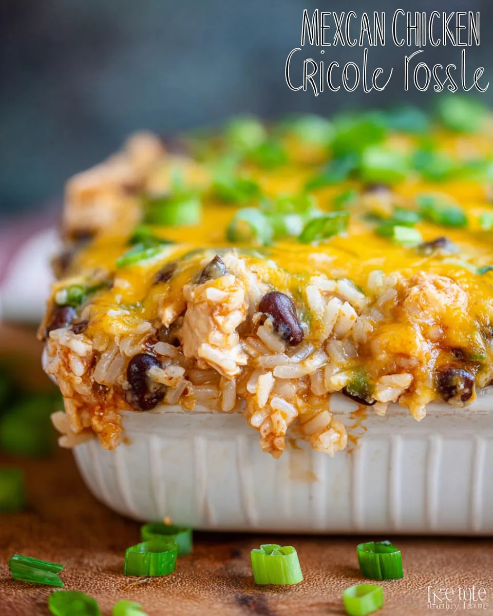 Easy Mexican Chicken & Rice Casserole, Fast Recipe