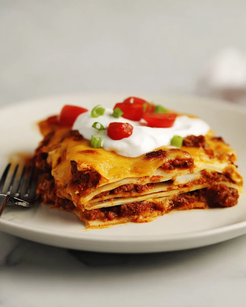Easy Mexican Lasagna Fiesta! Dinner Tonight