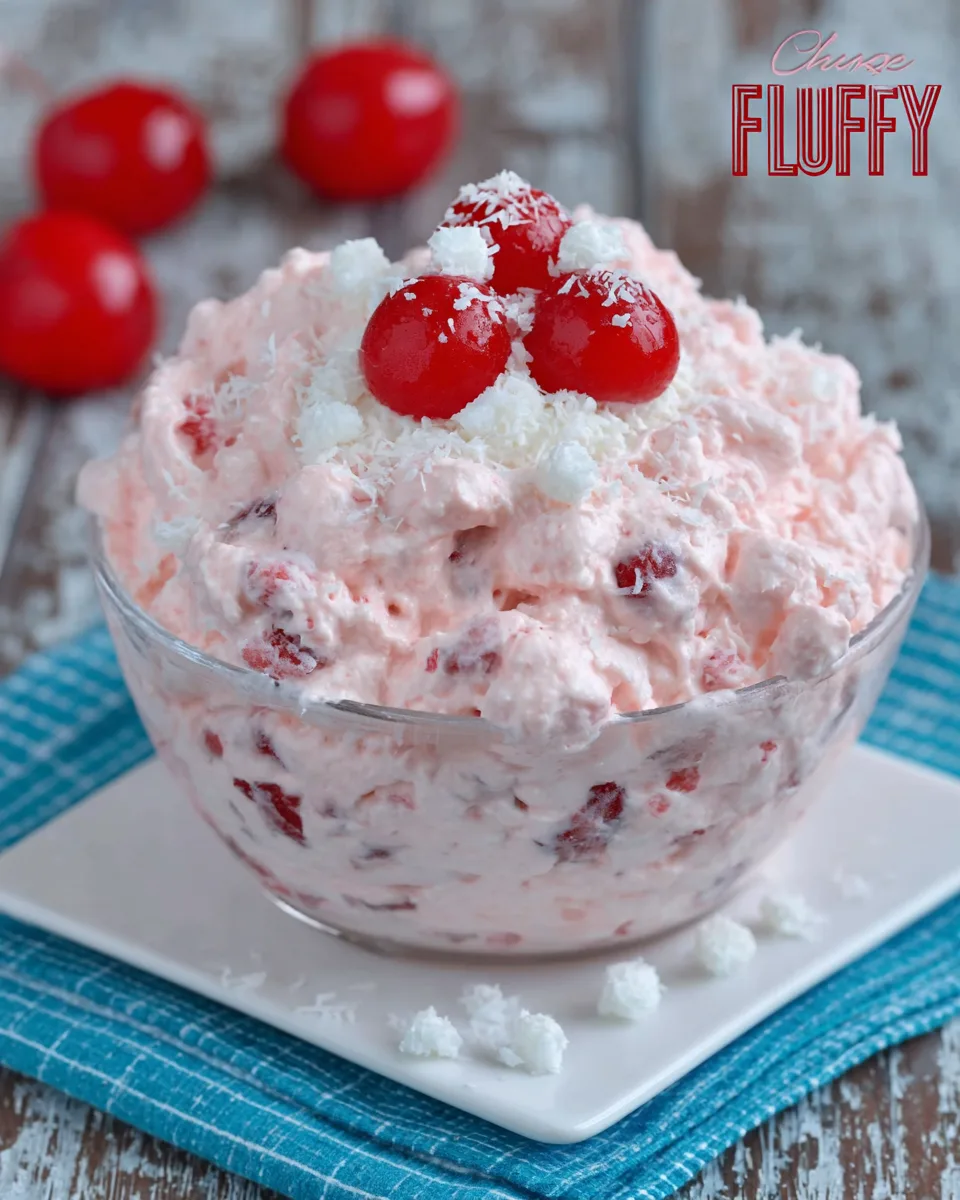 Easy No-Bake Cherry Fluff Delight Quick Dessert