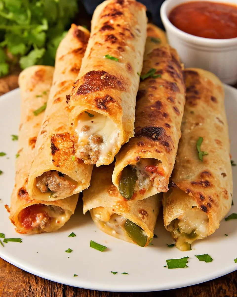 Easy & Quick Keto Italian Sausage Pizza Roll Ups