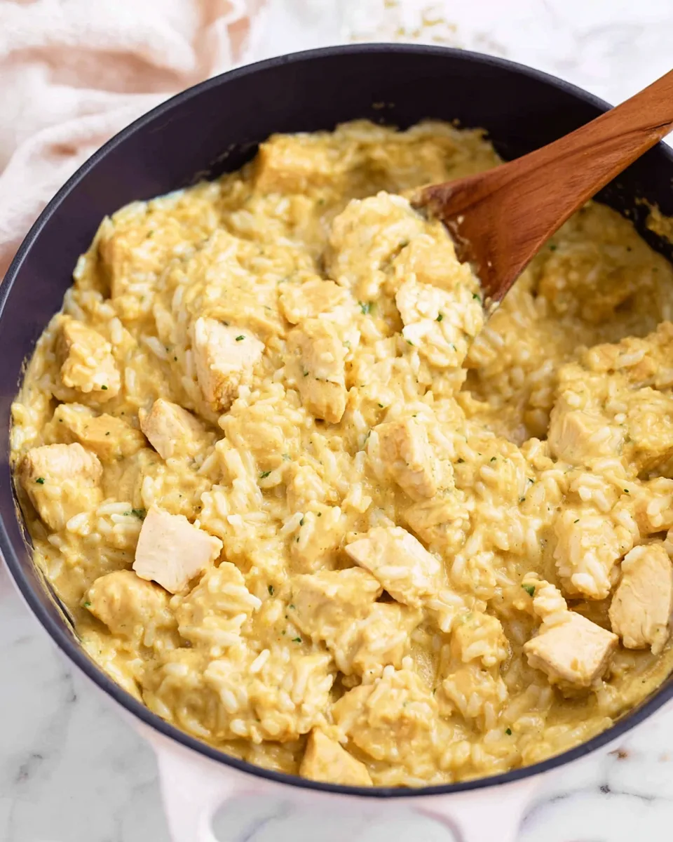 Easy Skillet Chicken & Rice Casserole: Simple Dinner