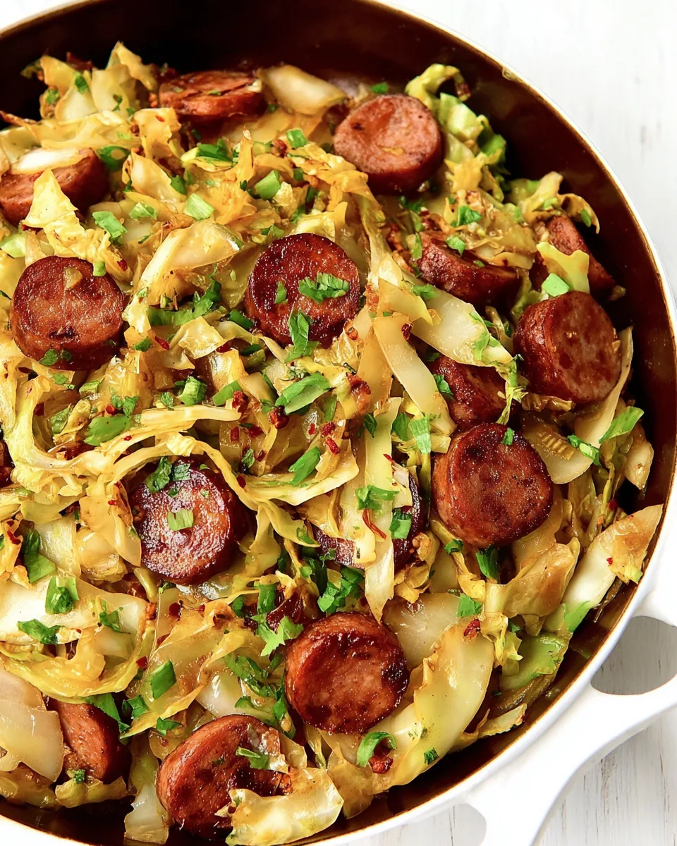 Flavorful Fried Cabbage and Sausage Skillet Dinner