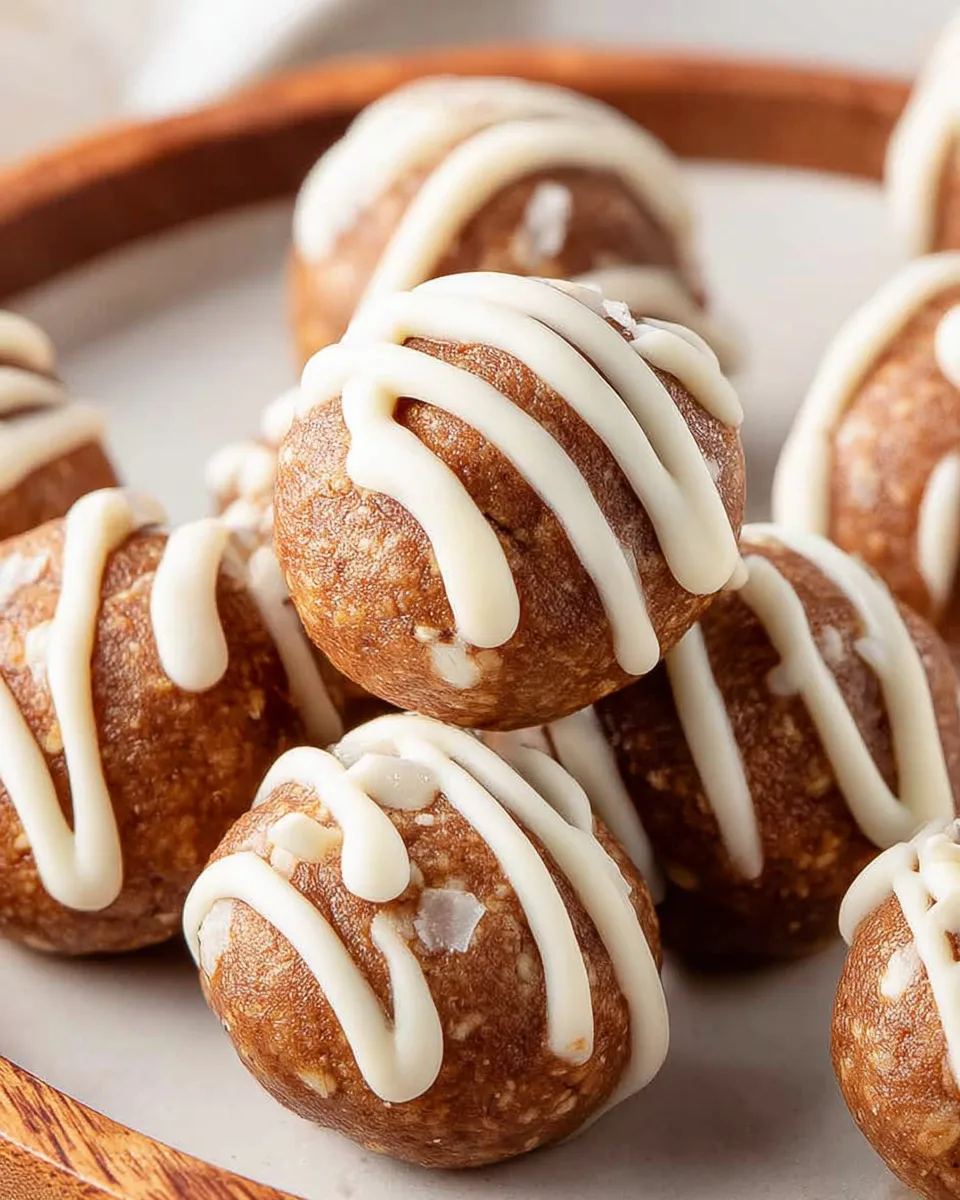 Healthy Cinnamon Roll Energy Bites - Simple Recipe!