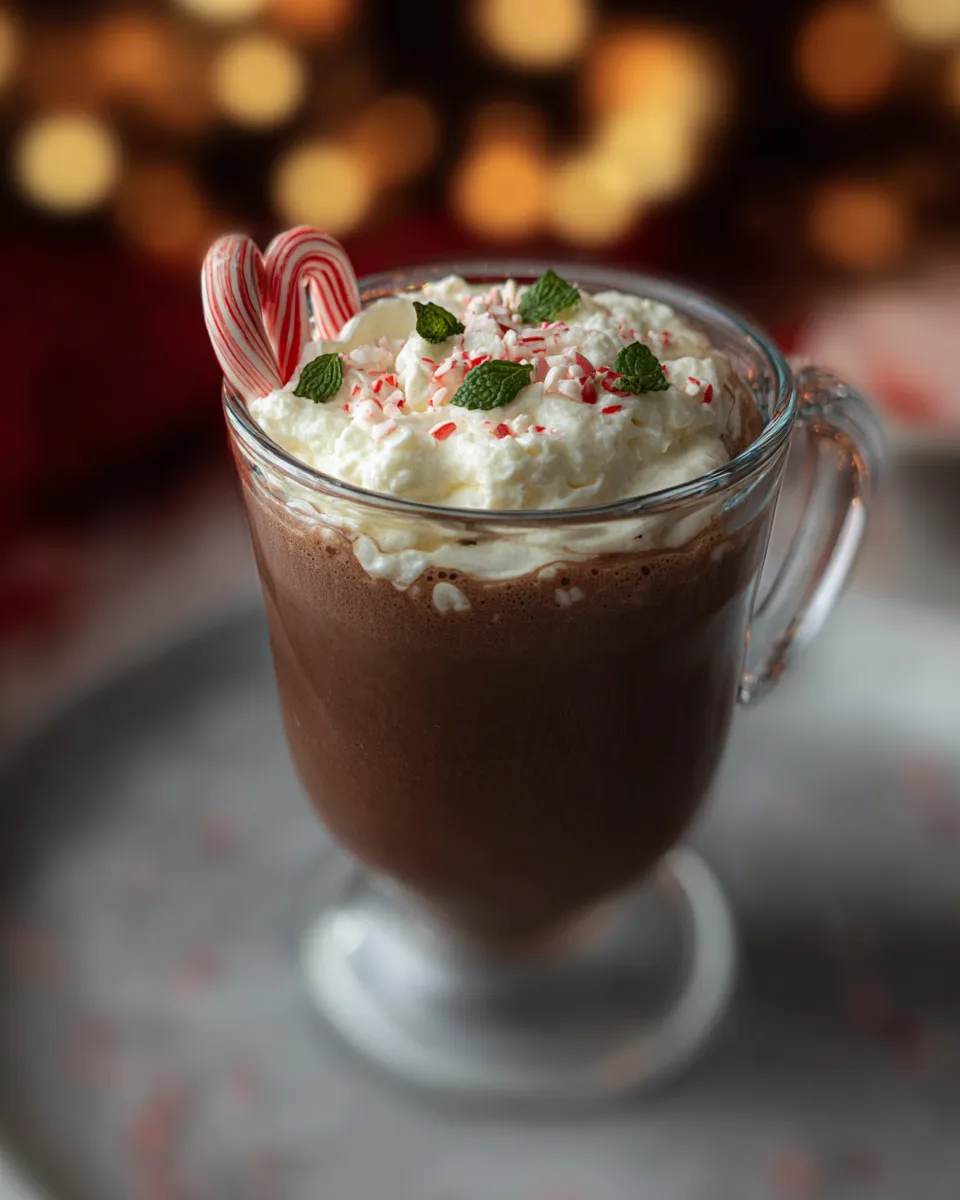 Healthy Easy Peppermint Protein Mocha Drink Today!