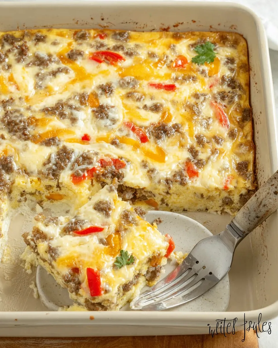Healthy & Hearty Egg White Sausage Casserole