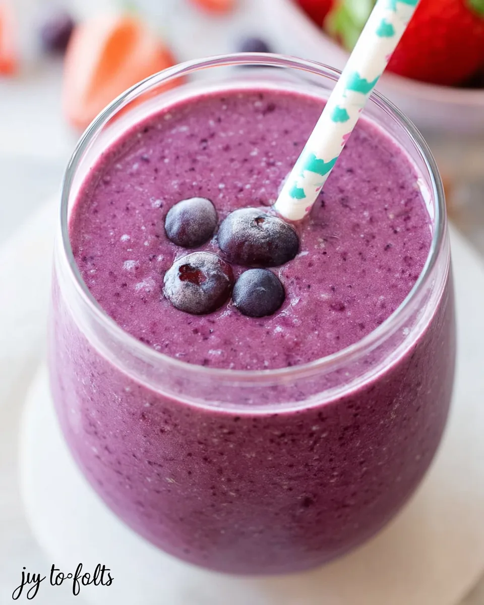 Healthy High-Protein Berry Cottage Cheese Smoothie