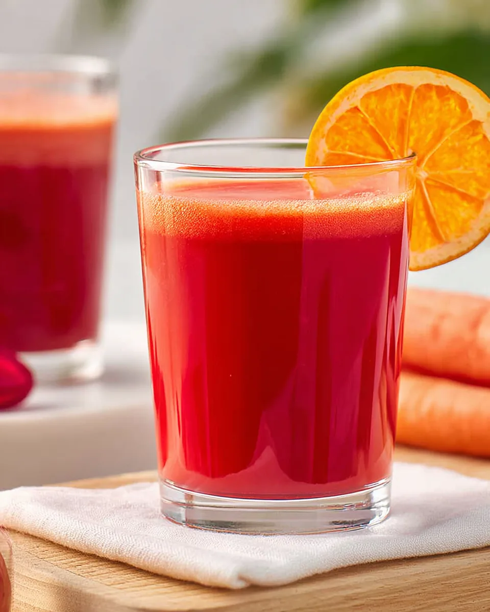 Healthy Refreshing Beet & Carrot Glow Juice Recipe