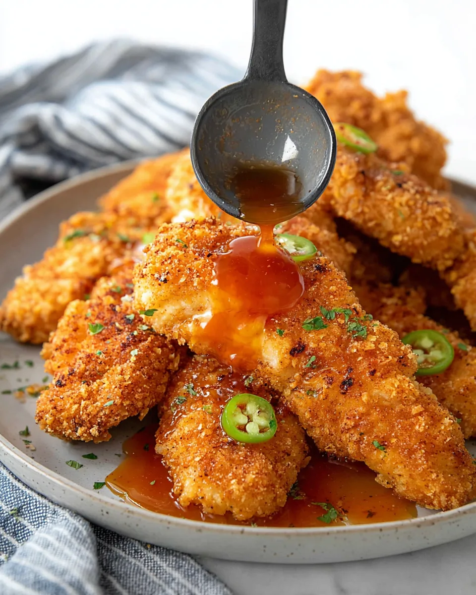 Healthy Zesty Hot Honey Keto Chicken Tenders Recipe