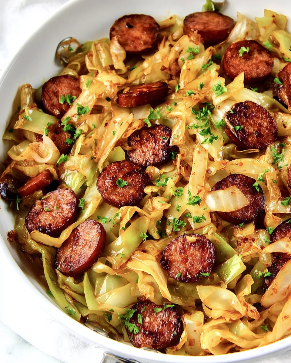 Hearty Fried Cabbage and Sausage Recipe for Dinner