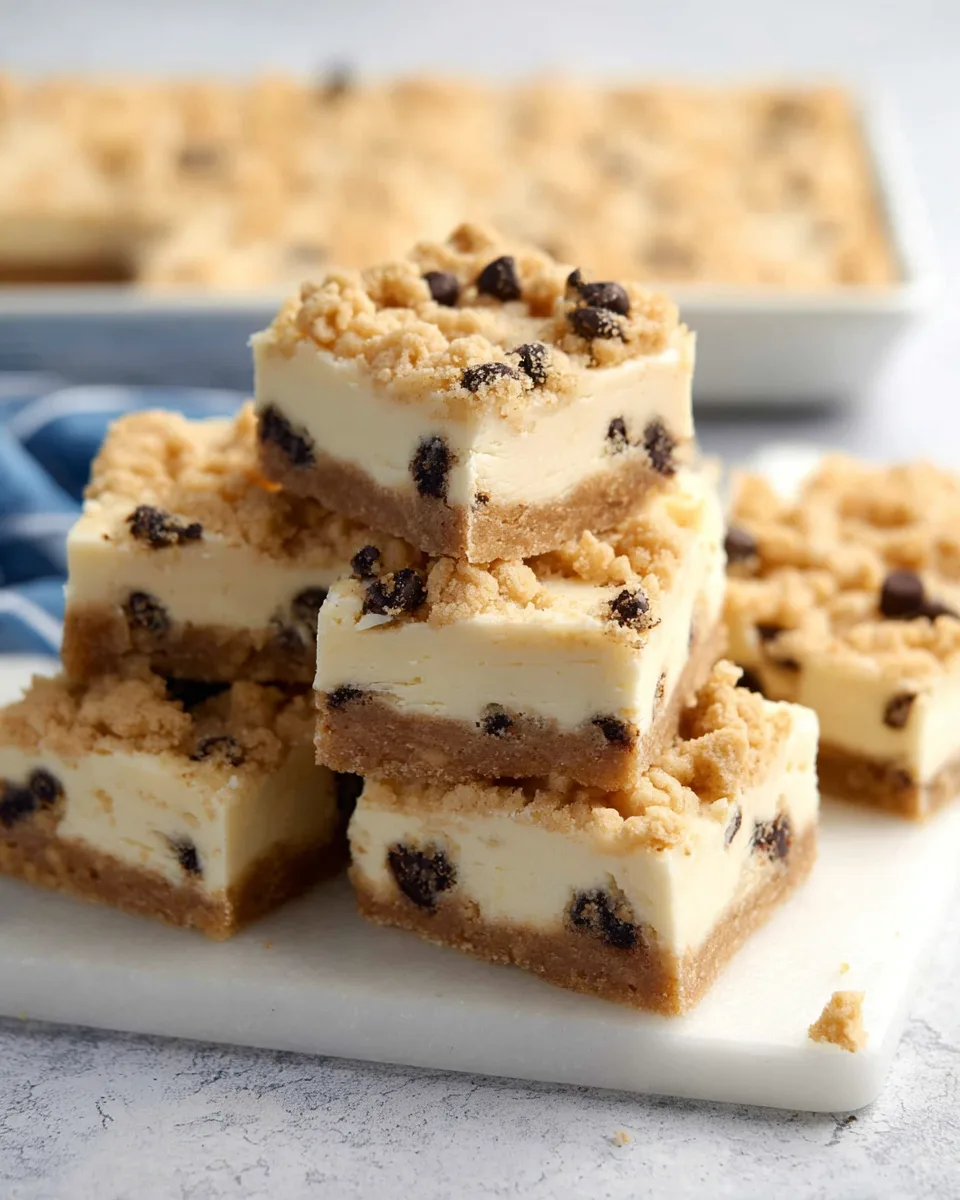 Irresistible Keto Cookie Dough Cheesecake Bars Recipe