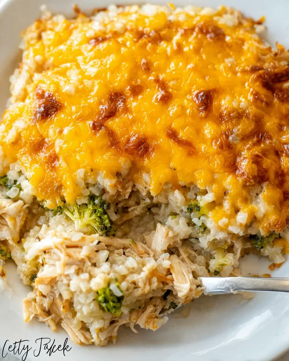 Keto Chicken and Rice Casserole: Easy, Creamy, Cheesy