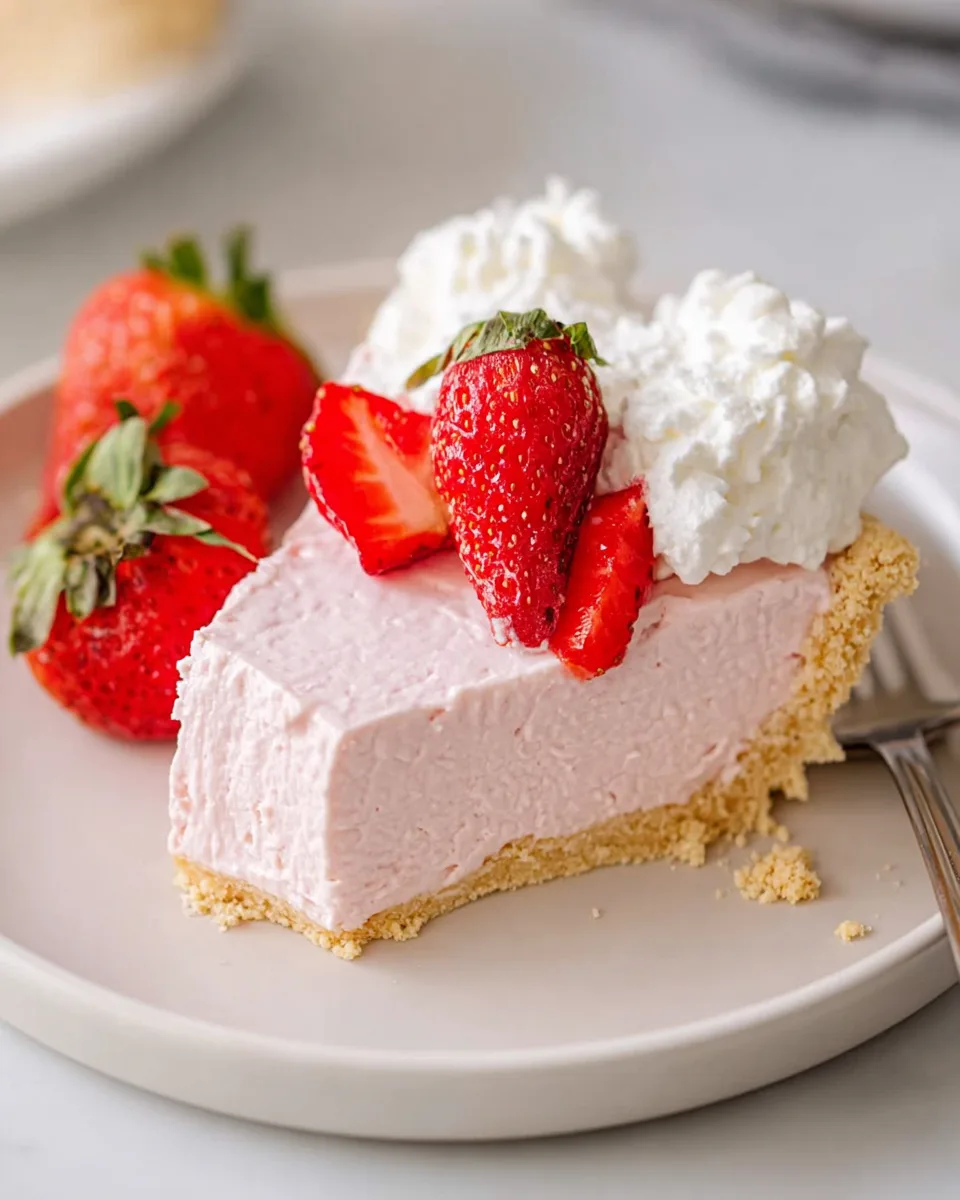 Low-Carb Keto Strawberry Cream Pie Recipe Dessert