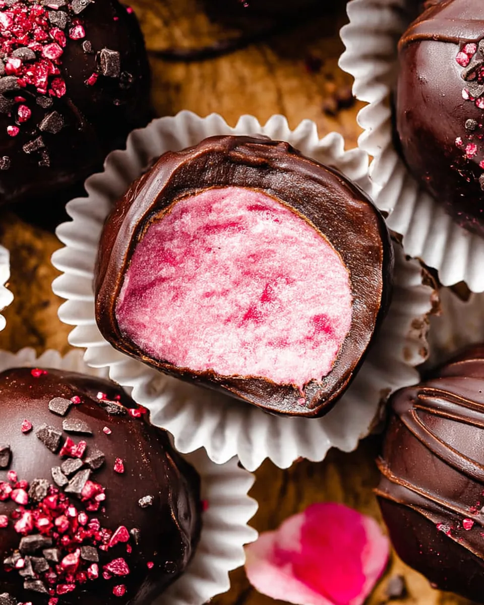 Make Sweet Raspberry White Chocolate Truffles