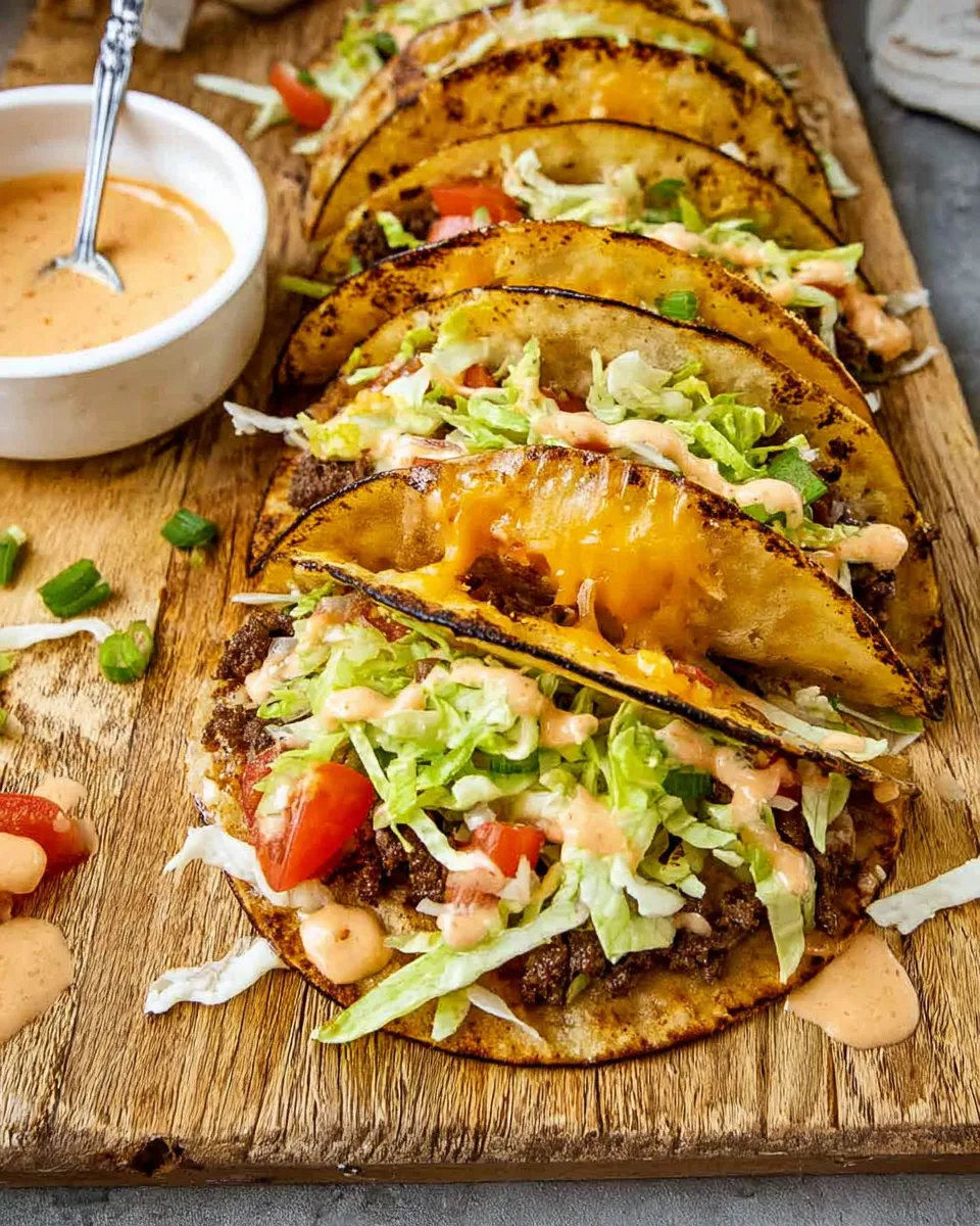 Make The Best Savory Smashed Burger Tacos Today