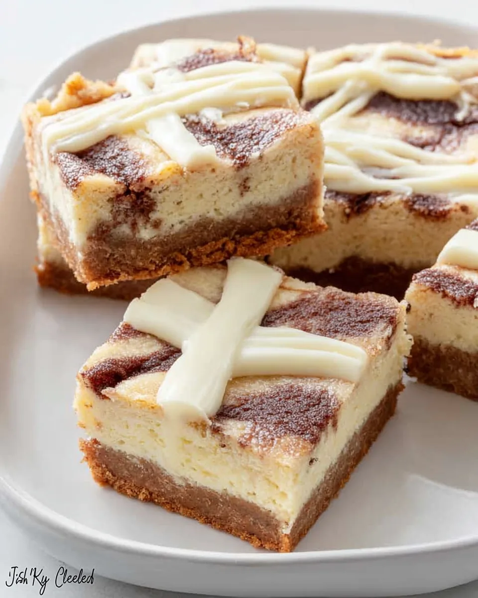 Perfect Easy Cinnamon Roll Cheesecake Bars Recipe