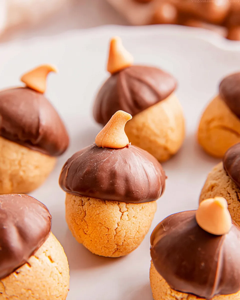 Quick Acorn Cookies Recipe (Just 3 Ingredients!)