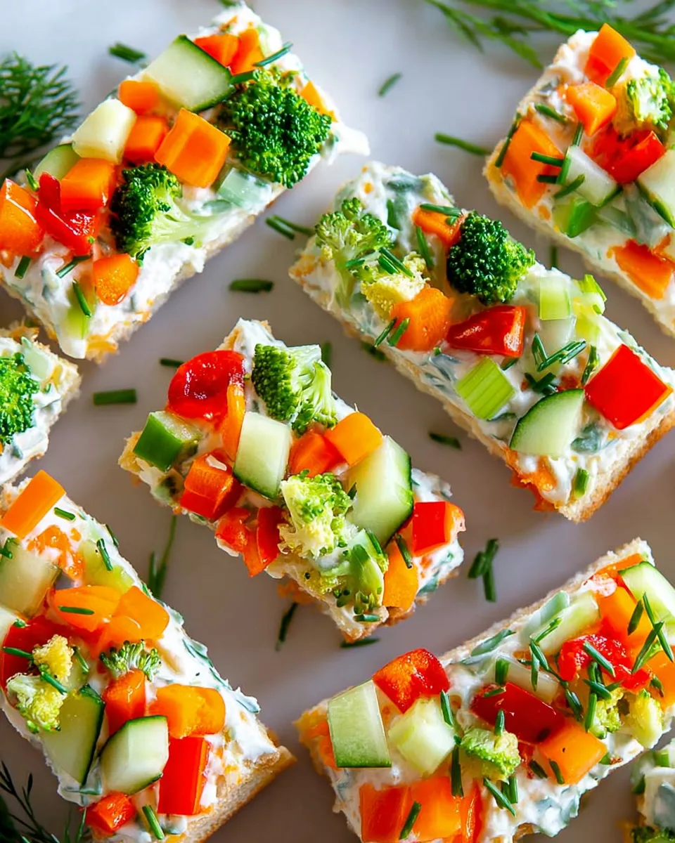 Quick & Easy Garden Veggie Pizza Bites Recipe