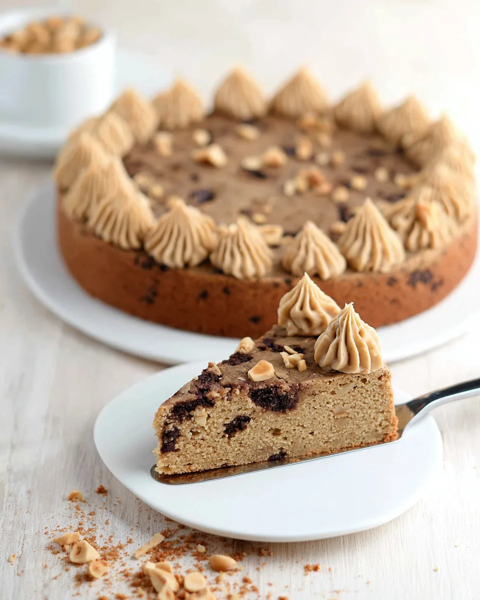 Quick & Easy Keto Peanut Butter Cookie Cake Recipe!