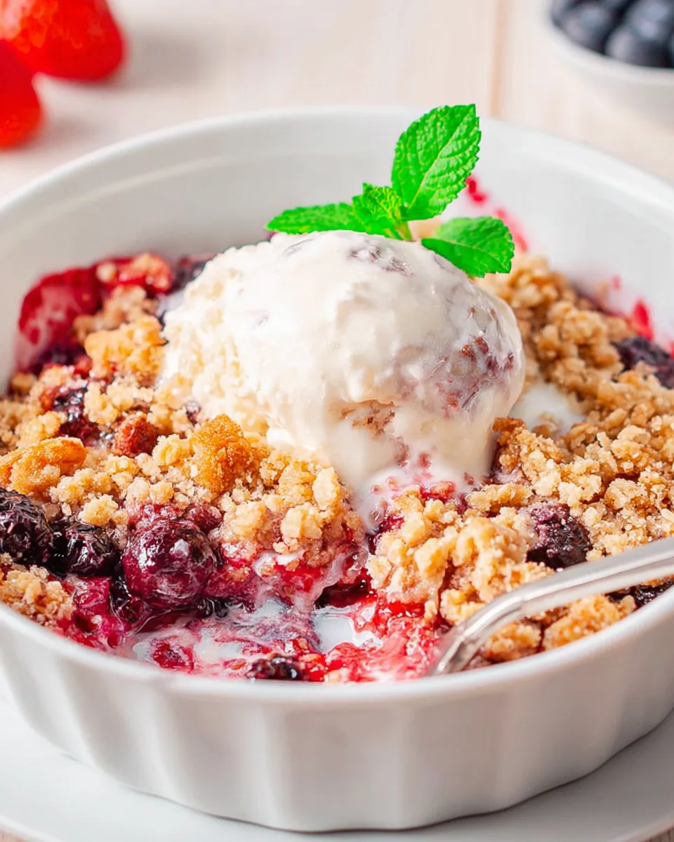 Quick & Healthy Berry Crumble for a Sweet Treat!