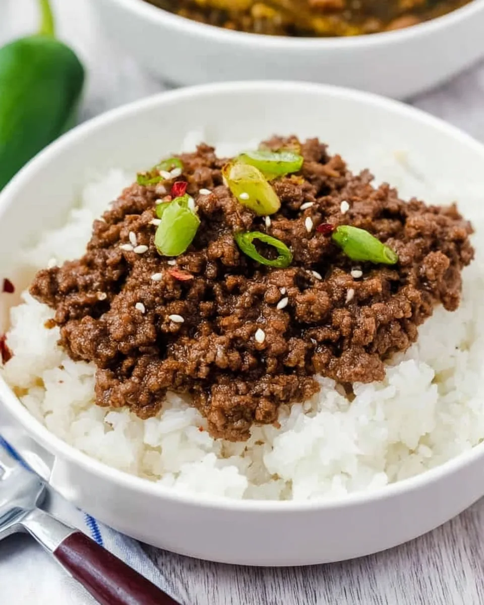 Quick Instant Pot Korean Ground Beef & Rice Bowls!