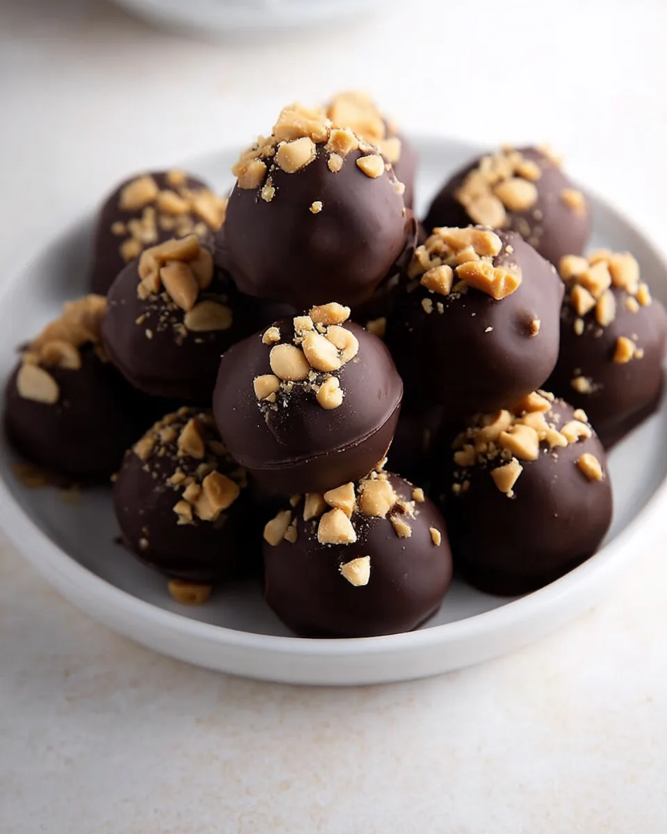 Quick Keto Chocolate Peanut Butter Bliss Balls!