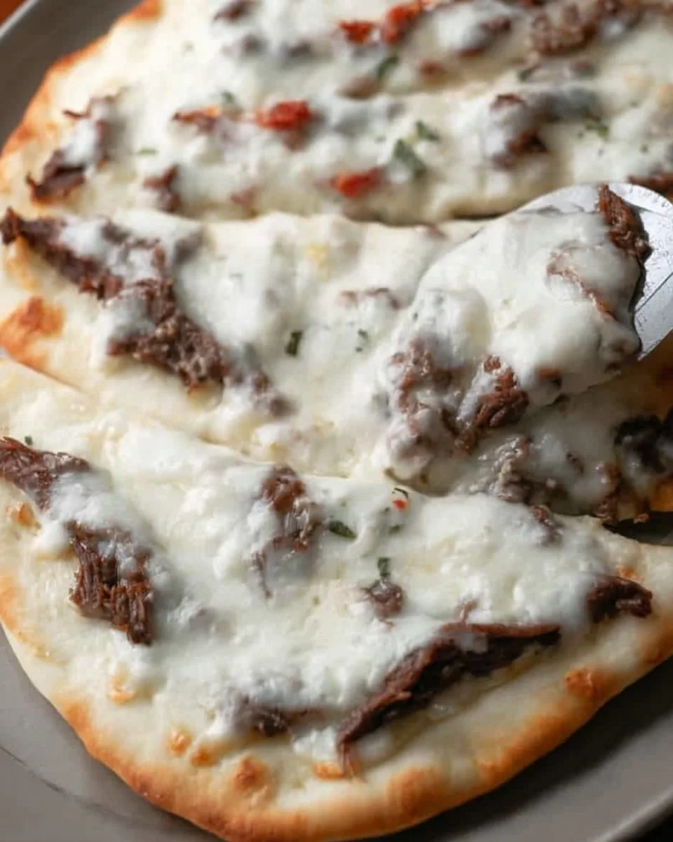 Quick Zesty Pressure Cooker Beef Flatbreads Recipe