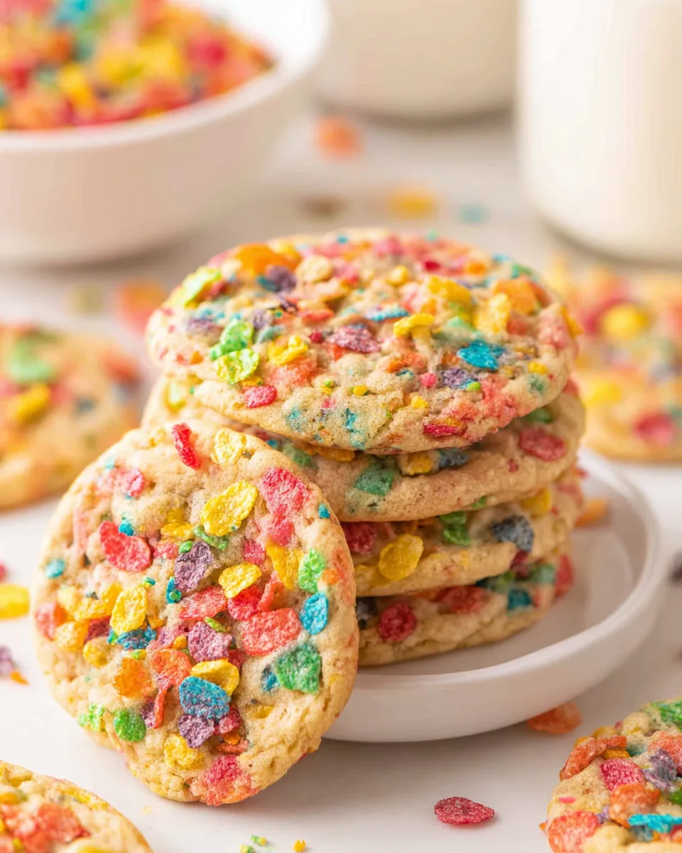 Rainbow Cereal Cookies: A Delicious & Chewy Cookie!