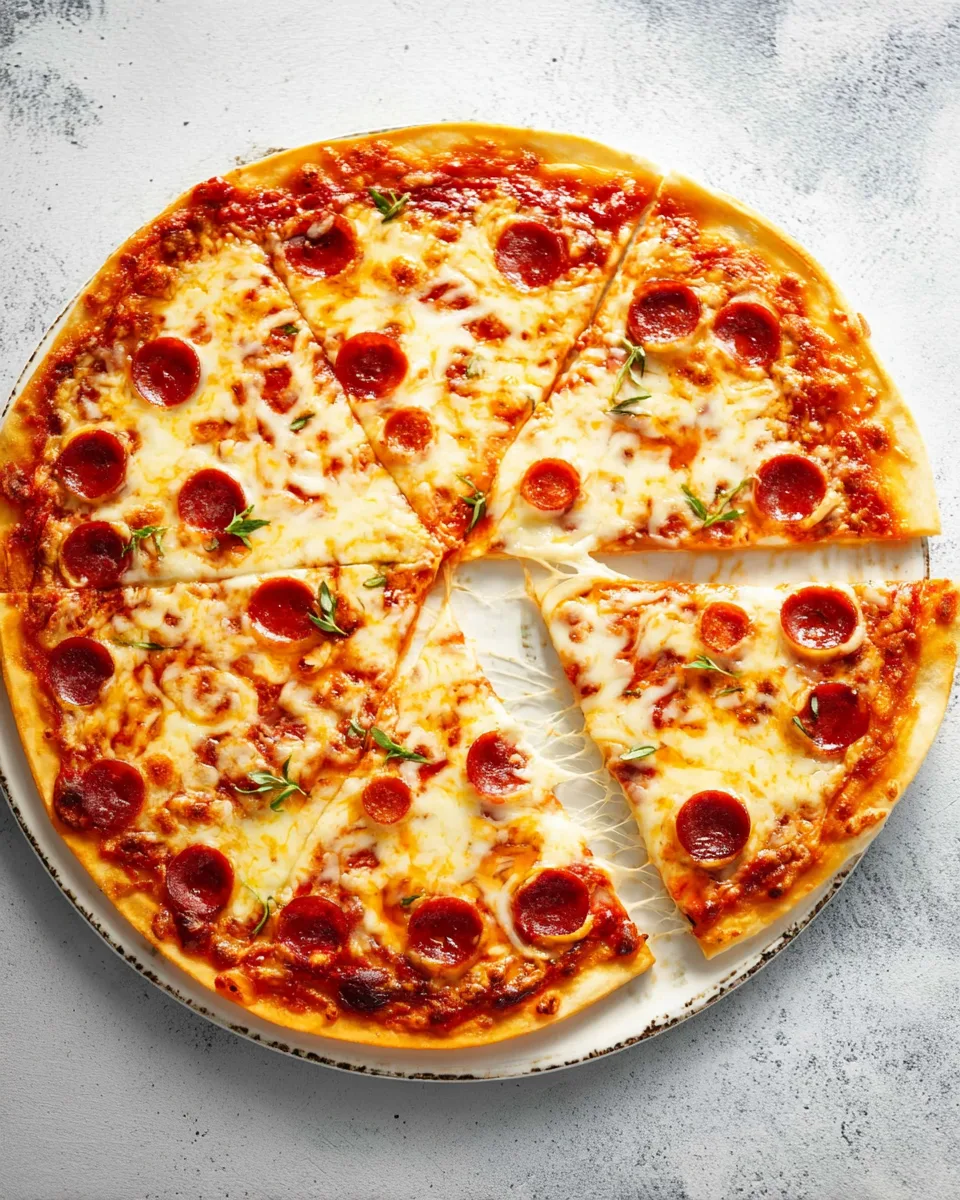 Simple & Fast Crispy Personal Tortilla Pizza Recipe