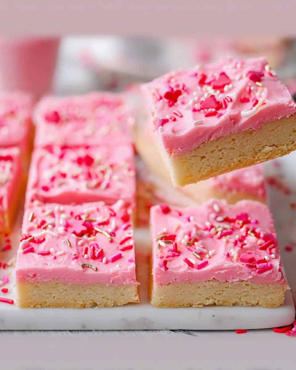 The Best Easy Valentine's Sugar Cookie Bars Recipe!
