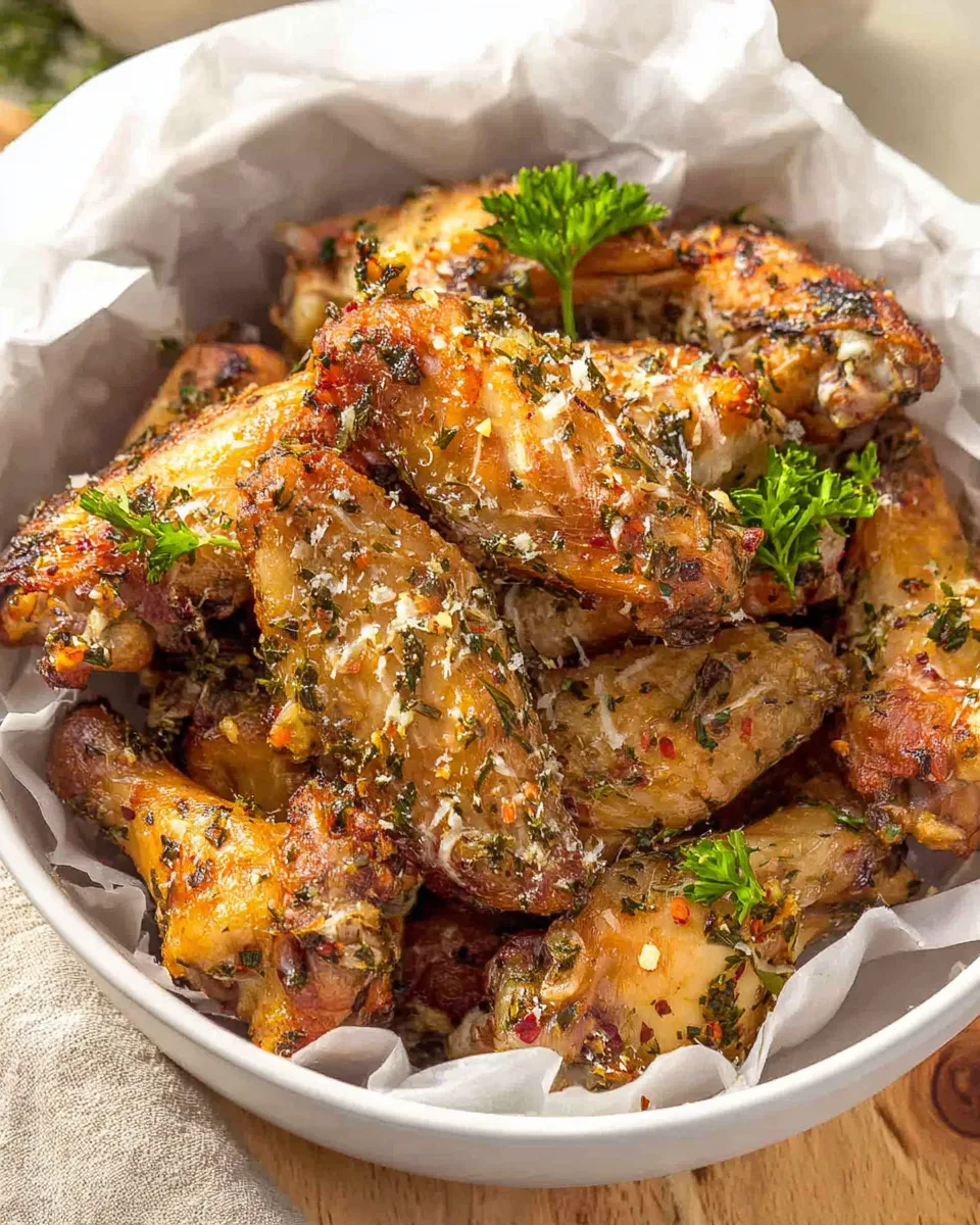 The Ultimate Crispy Baked Parmesan Chicken Wings!