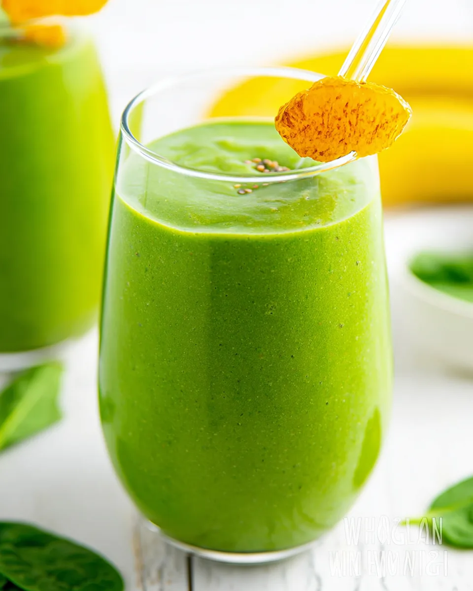Tropical Green Power Smoothie for Daily Energy Boost