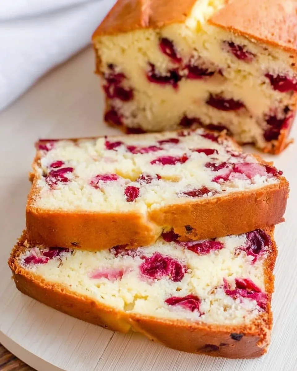 Velvety Cranberry Cream Cheese Loaf Easy Bake Today!