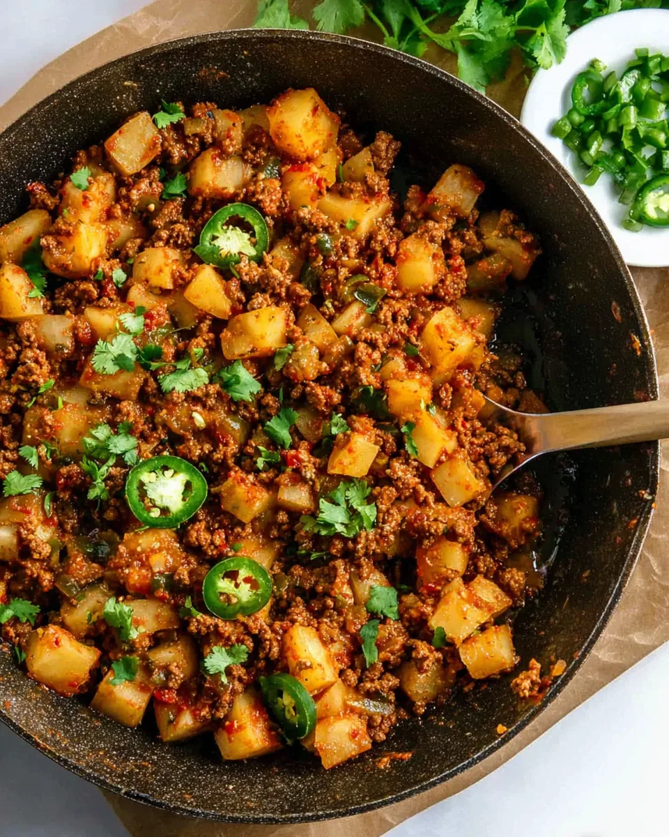 Best Easy Mexican Beef & Potatoes Skillet Recipe