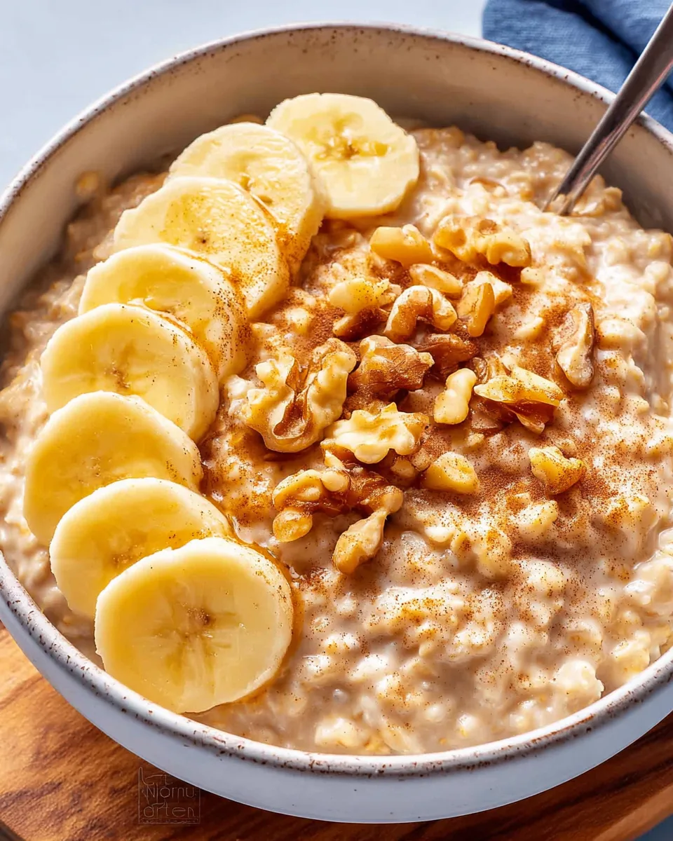 Best Quick & Easy Banana Bread Oatmeal Bowl Recipe