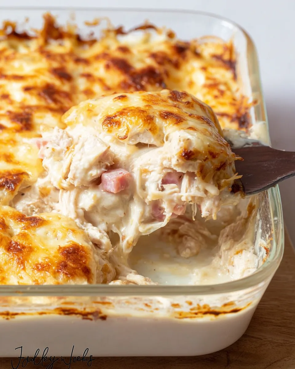 Creamy Chicken Cordon Bleu Casserole Recipe