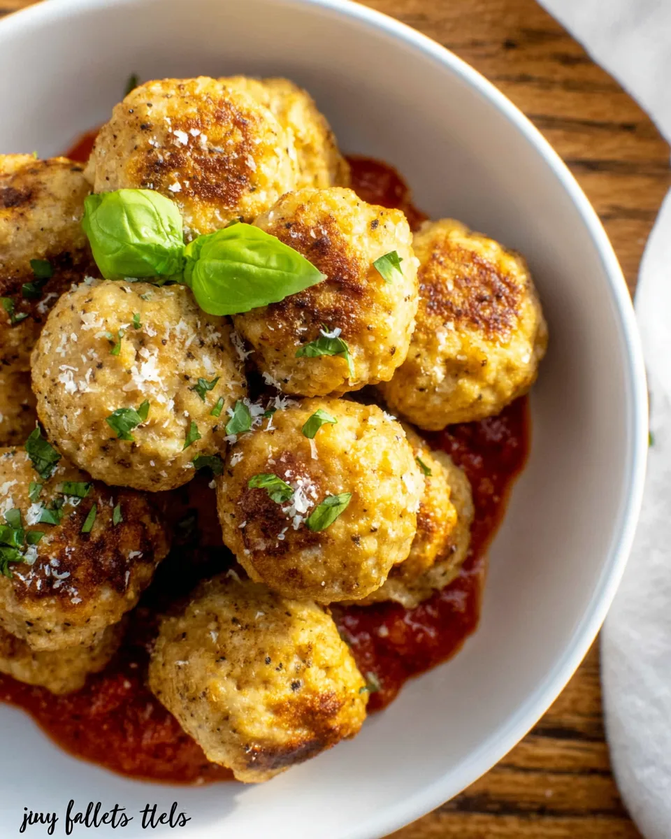 Easy Air Fryer Chicken Meatballs (No Breadcrumbs)