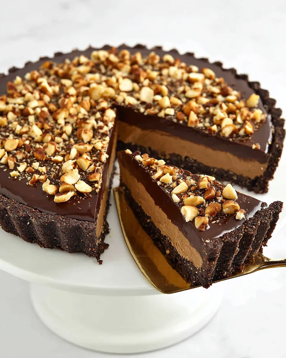 Easy Decadent Keto Chocolate Hazelnut Tart Recipe