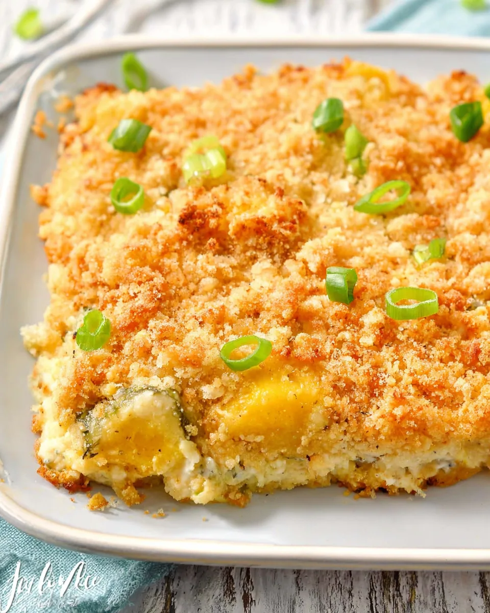Easy & Delish Creamy Keto Yellow Squash Casserole.