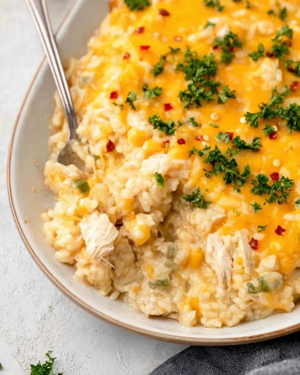 Easy Wholesome Chicken & Rice Comfort Bake Recipe!