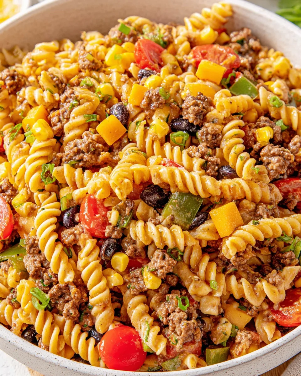 Hearty Cowboy Pasta Salad Recipe: Perfect for BBQ!