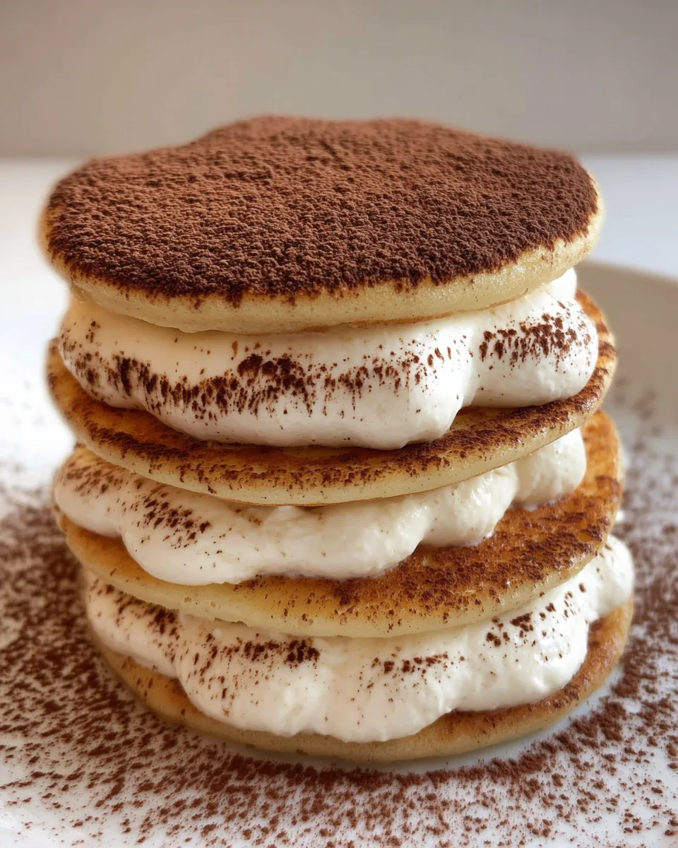 Homemade Keto Tiramisu Pancakes - Low Carb Easy