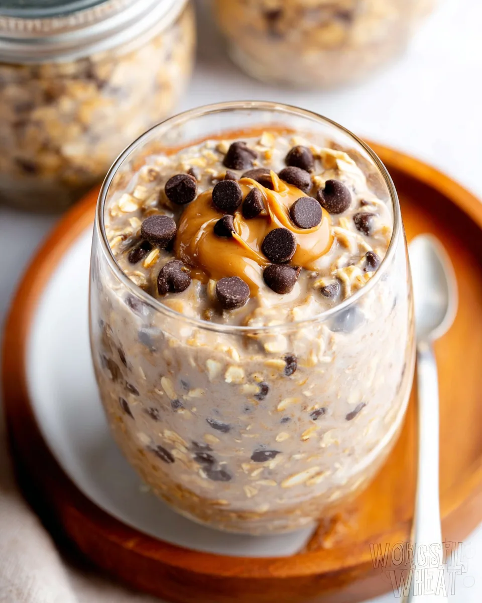 Peanut Butter Chocolate Chip Dreamy Overnight Oats