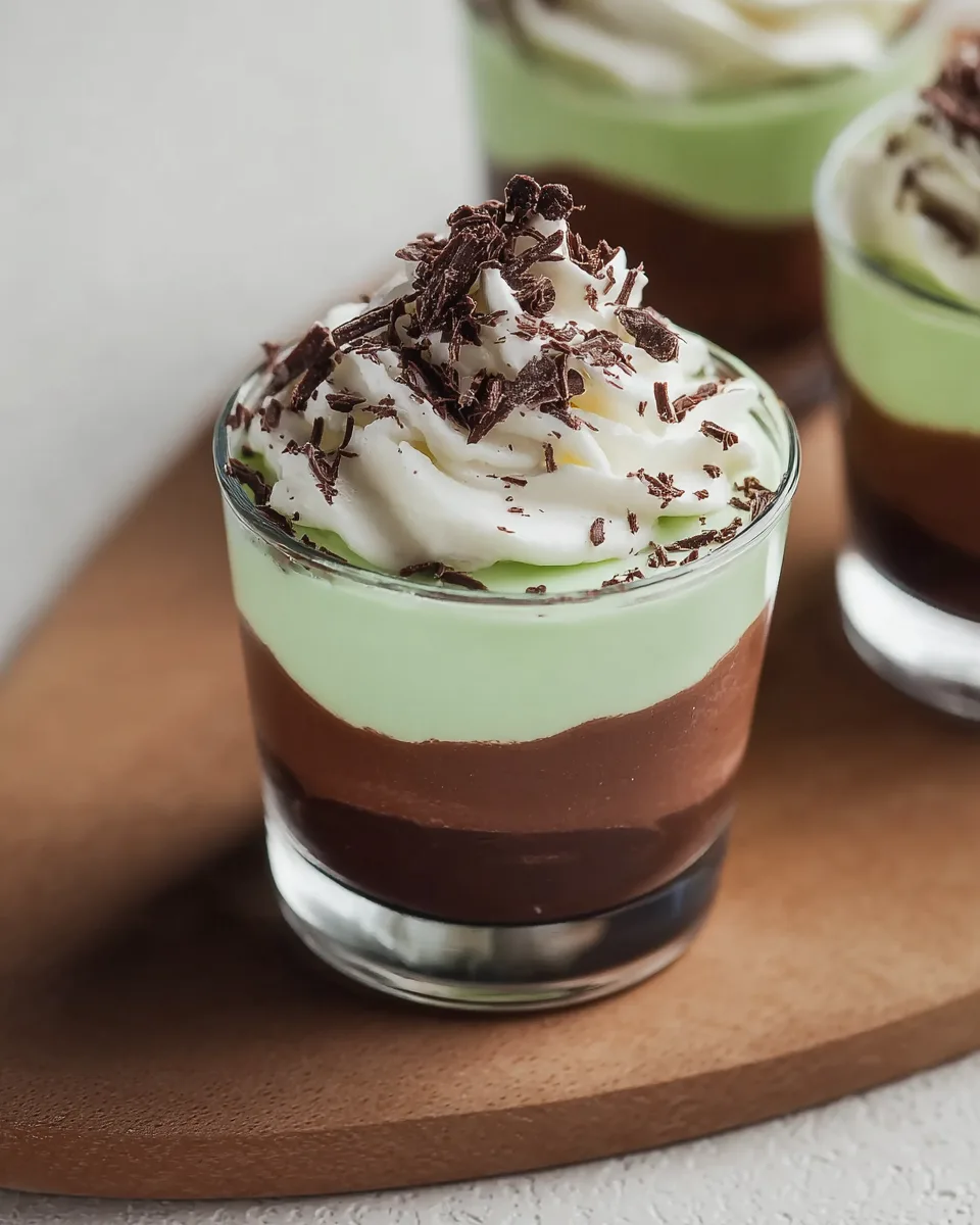 Shamrock Shake Pudding Cups: Easy St. Paddy's Dessert
