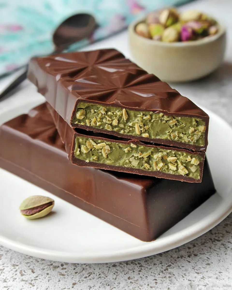 Chilled Pistachio Chocolate Crunch Bars Quick